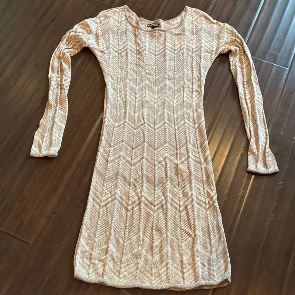 Express XS sparkle sweater dress